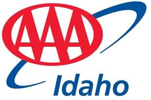 Symbol for AAA that reads, "AAA - Idaho."