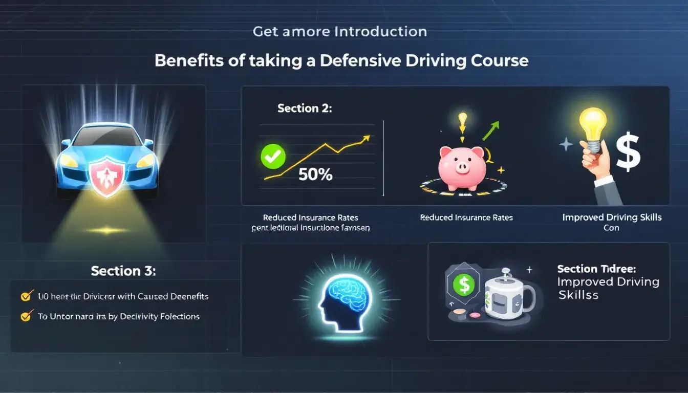 Benefits of taking a defensive driving course.