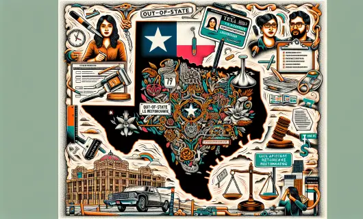 Illustration representing special cases and exceptions for Texas driver's licenses.