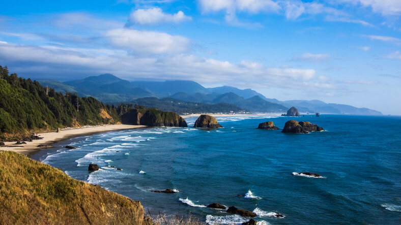 Beautiful shot of the Oregon coast